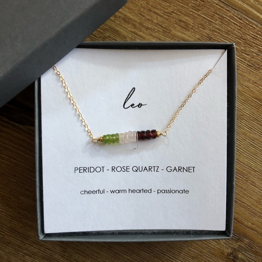 Leo Zodiac Gold Necklace